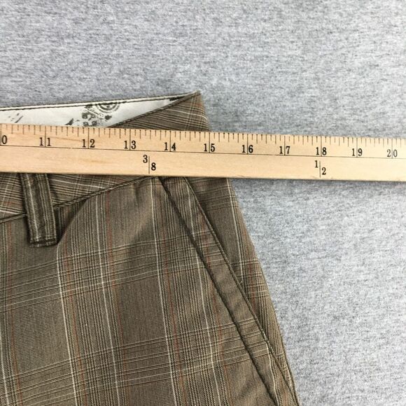 Volcom Shorts Mens 30 Bermuda Flat Front Brown Casual‎ Adult Skate - Picture 3 of 7